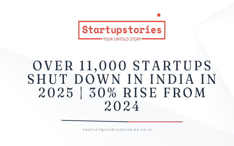 Over 11,000 Startups Shut Down in India in 2025 | 30% Rise from 2024
