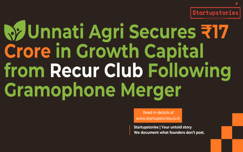 Unnati Agri Secures ₹17 Crore in Growth Capital from Recur Club Following Gramophone Merger