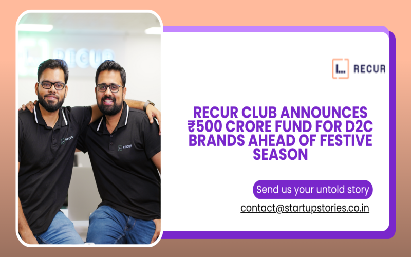 Recur Club Announces ₹500 Crore Fund for D2C Brands Ahead of Festive Season